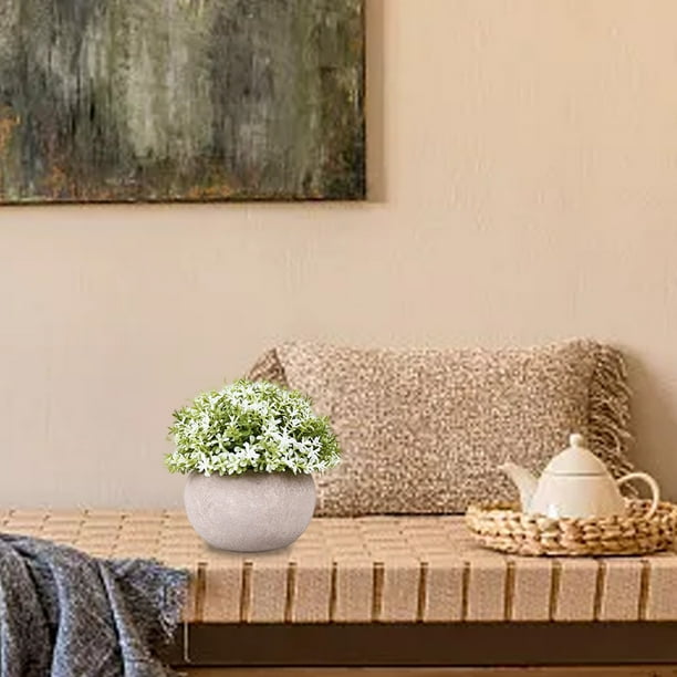 1 Paquete De Plantas Artificiales Pequeñas De Eucalipto En Macetas, Plantas Artificiales Para Estante, Escritorio, Hogar, Baño, Granja, Habitación, Decoración De Mesa De Centro(Tipo A21)(1 P | En Línea