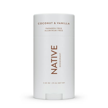 Native Natural Deodorant, Coconut and Vanilla, Aluminum Free, 2.65