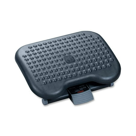 Rubbermaid Commercial 4653 Height-Adjusting Tilting Footrest- 18-1/8w x 14-1/4d x 4-1/8 to 6-5/8h- Charcoal