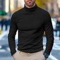 thumbnail image 6 of Cyglowse Men's Soft Thermal Undershirt Mock Turtleneck Long Sleeve Breathable Lightweight Solid Color for Layering Tops Black 3XL, 6 of 8