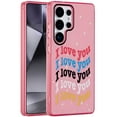 thumbnail image 2 of For Samsung Galaxy s24 Ultra Double Layer Design IMD TPU Case - I Love You, 2 of 3