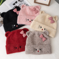 thumbnail image 6 of Women Loose Beanie Hat With Cute Cat Ear Lovely Bow Style Winter Knitted Hats For Female Streetwear Winter Hat, 6 of 24