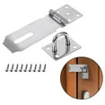 thumbnail image 1 of 4 Inch Stainless Steel Solid Core Door Padlock Hasp Heavy Duty Shed Lock Hasp, 1 of 8