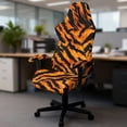 thumbnail image 5 of Whosucclay Tiger Skin Print Gaming Chair Cover, Stretchable Elastic Computer Desk Chair Cover with Armrest Covers, 4Pcs Soft Non Fading Office Chairs Covers Slipcovers, 5 of 8