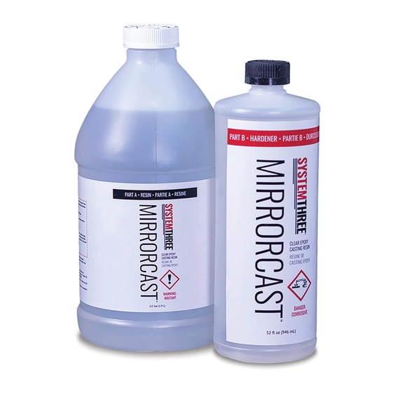Sistema de fundición epoxídica, kit MirrorCast de 3 cuartos de galón