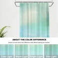 thumbnail image 6 of Blue Plant Art Decor Shower Curtain,Green Abstract Flowers Bathroom Decor Polyester Fiber Plastic Rings Quick-Drying Waterproof for Bathtubs/Bathroom, 72x36 inches, 6 of 6