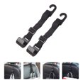 thumbnail image 1 of SHOWERORO 2Pcs Car Hook Black Plastic Back Seat Headrest Hangers for Convenient Storage, 1 of 4