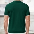 thumbnail image 5 of Wavsuf Mens Shirts Short Sleeve Summer Striped Green Shirts Size 2XL, 5 of 8