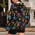 thumbnail image 5 of Yuyamidu Skull Hoodie Sweat Shirts for Womens Hoodies Zip Up Hoodie Women Oversized Sweatshirts Plus Size Zip Up Jacket Womens Zipper Sweatshirt 4XL, 5 of 8