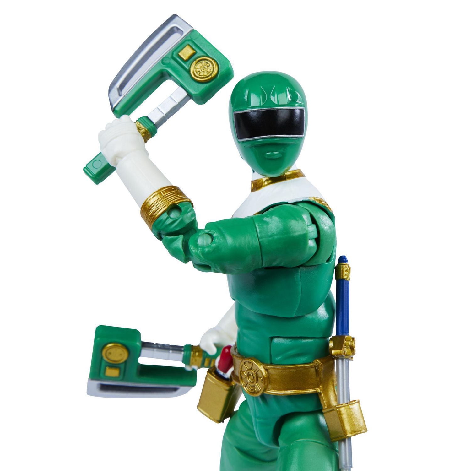 Power Rangers Lightning Collection, figurine de collection haut de gamme Zeo IV Ranger vert de 15 cm avec accessoires