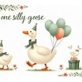 thumbnail image 4 of Cartoon Goose Birthday Banner Decorative Design Party Backdrop for Children's Celebration Outdoor Event, 4 of 8