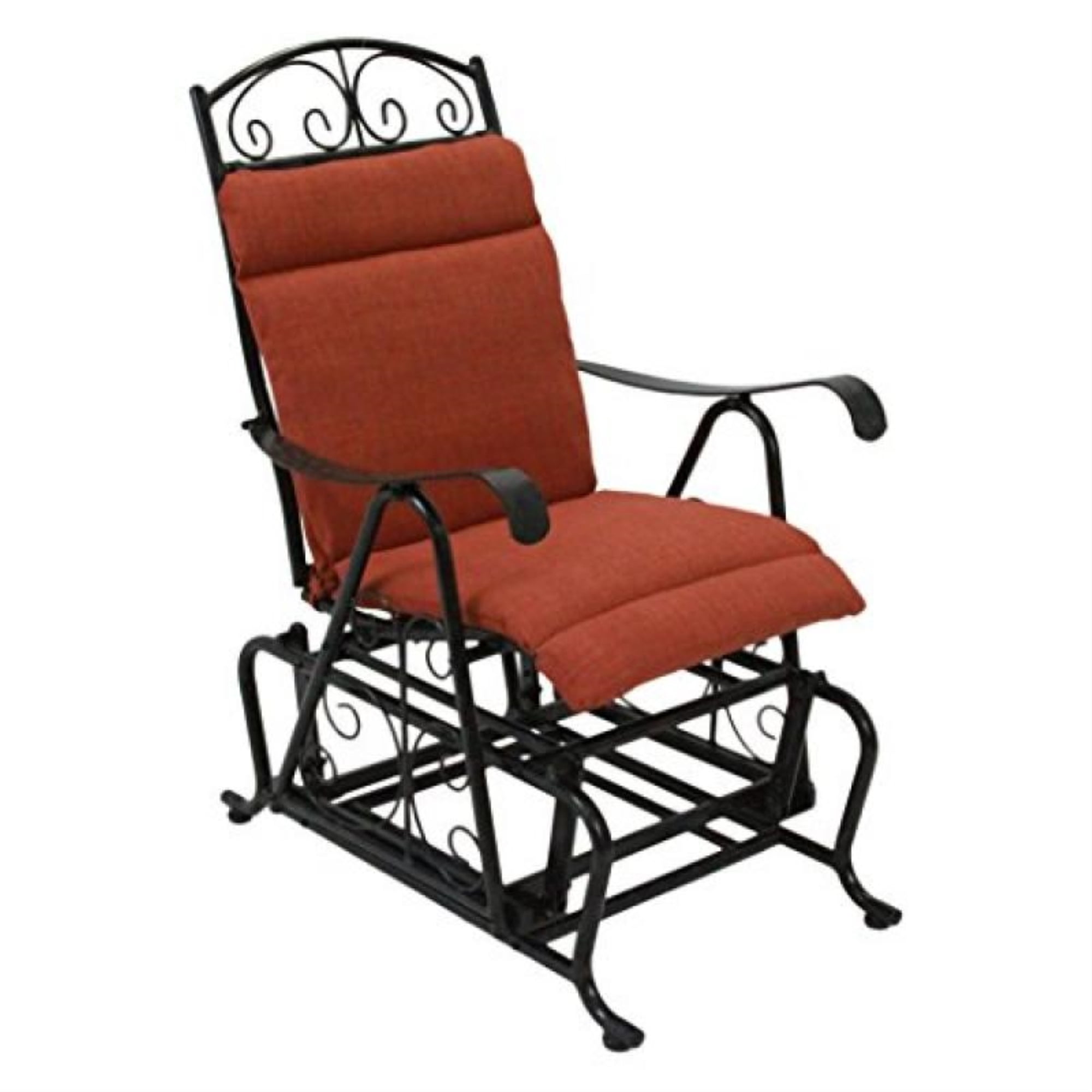 Outdoor Single Glider Chair Cushion ( 1 Piece Seat and Back) Cinnamon