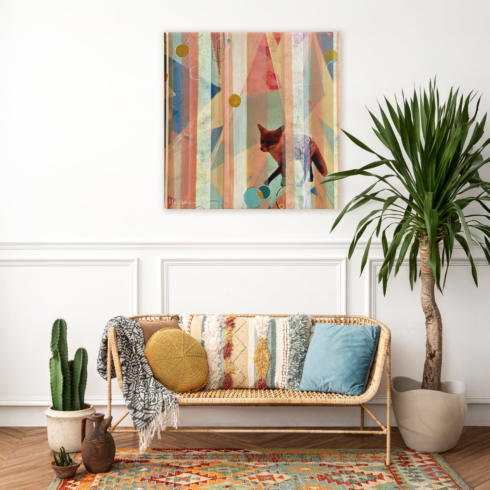 Stupell Industries Making My Move Fox Canvas Wall Art, design by Dianna Fritzler