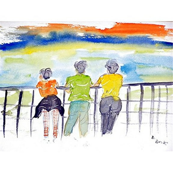 Betsy Drake PM937 Ladies Looking Place Mat - Set of 4