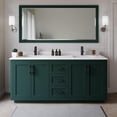 thumbnail image 2 of Wyndham Collection Miranda 72" Wood Double Bathroom Vanity in Green/Black, 2 of 7