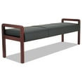 thumbnail image 6 of Alera Alera Reception Lounge Wl Series Bench, 65.75w X 22.25d X 22.88h, Black/mahogany, 6 of 6