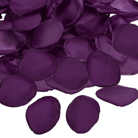 Silk Rose Petals 400 Pcs Artificial Flower Petals Fake Rose Petals for Wedding Aisle Scatter Bridal Shower Table Decor Romantic Night Decoration Dark Purple