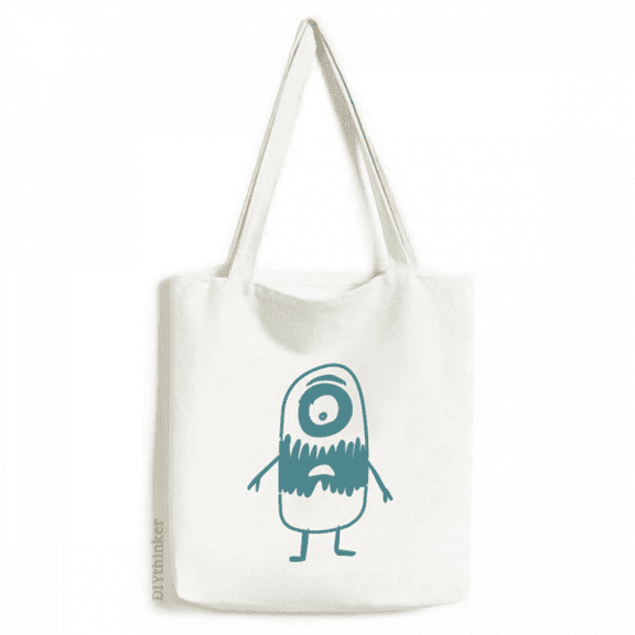 Universe Alien Monster Alien Creature Tote Canvas Bag Shopping Satchel Casual Handbag