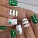 thumbnail image 1 of Uñas postizas (24 unidades) para el Día de San Patricio. Uñas postizas, adhesivos para uñas, adhesivos de larga duración para uñas completas., 1 of 6