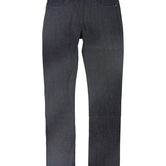 DSTLD Mens Solid Straight Leg Jeans, Blue, 36W x 36L