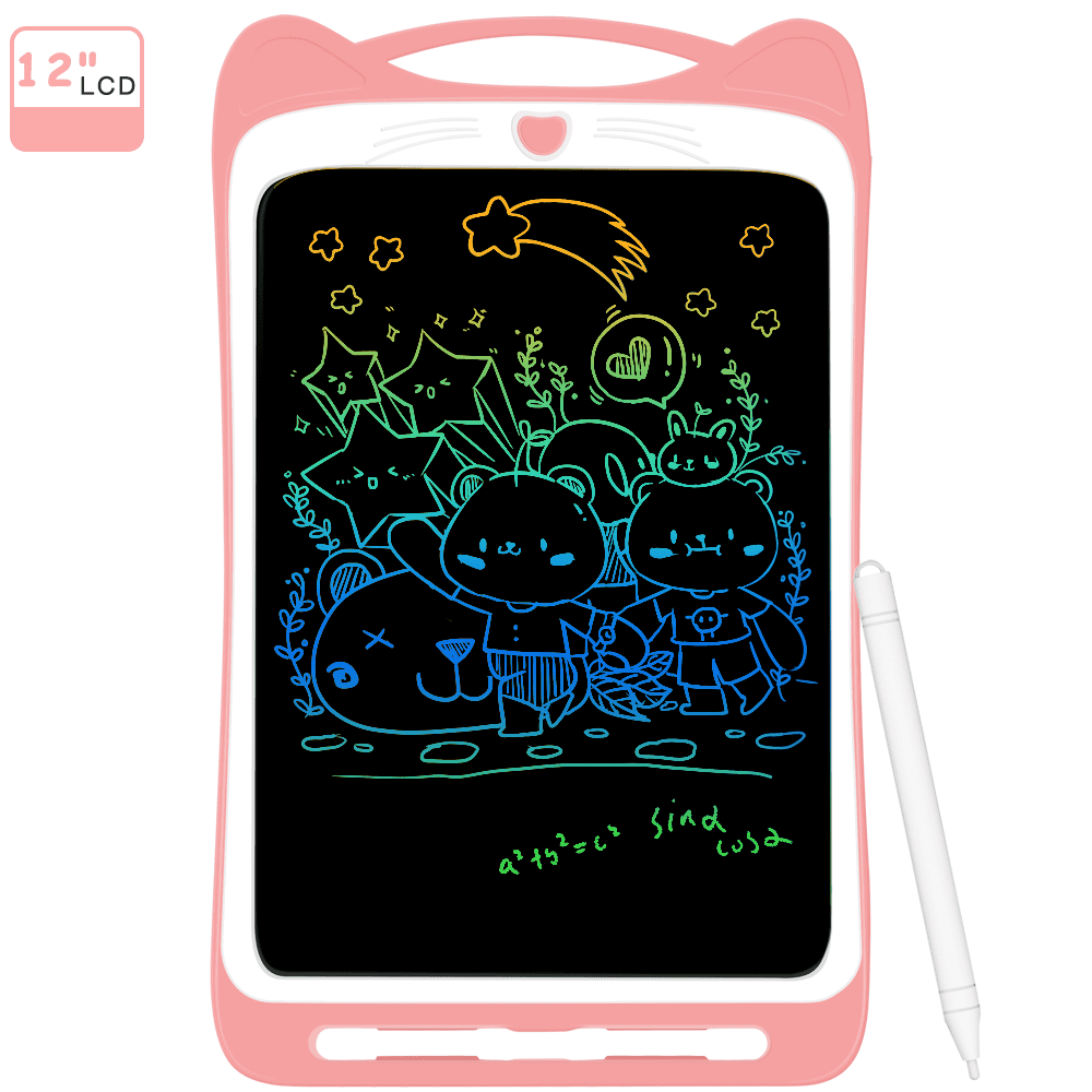 AGPTEK LCD Drawing Writing Tablet for Kids 12 inch, Colorful Graphics