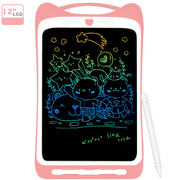 AGPTEK LCD Writing Tablet for Kids 12 Inches, Colorful Graphics Writings Pads with Lock Switch, Pink