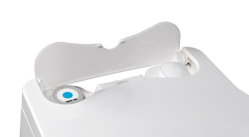 Thetford 565E Porta Potti Portable Battery Powered Flush Travel Toilet, White