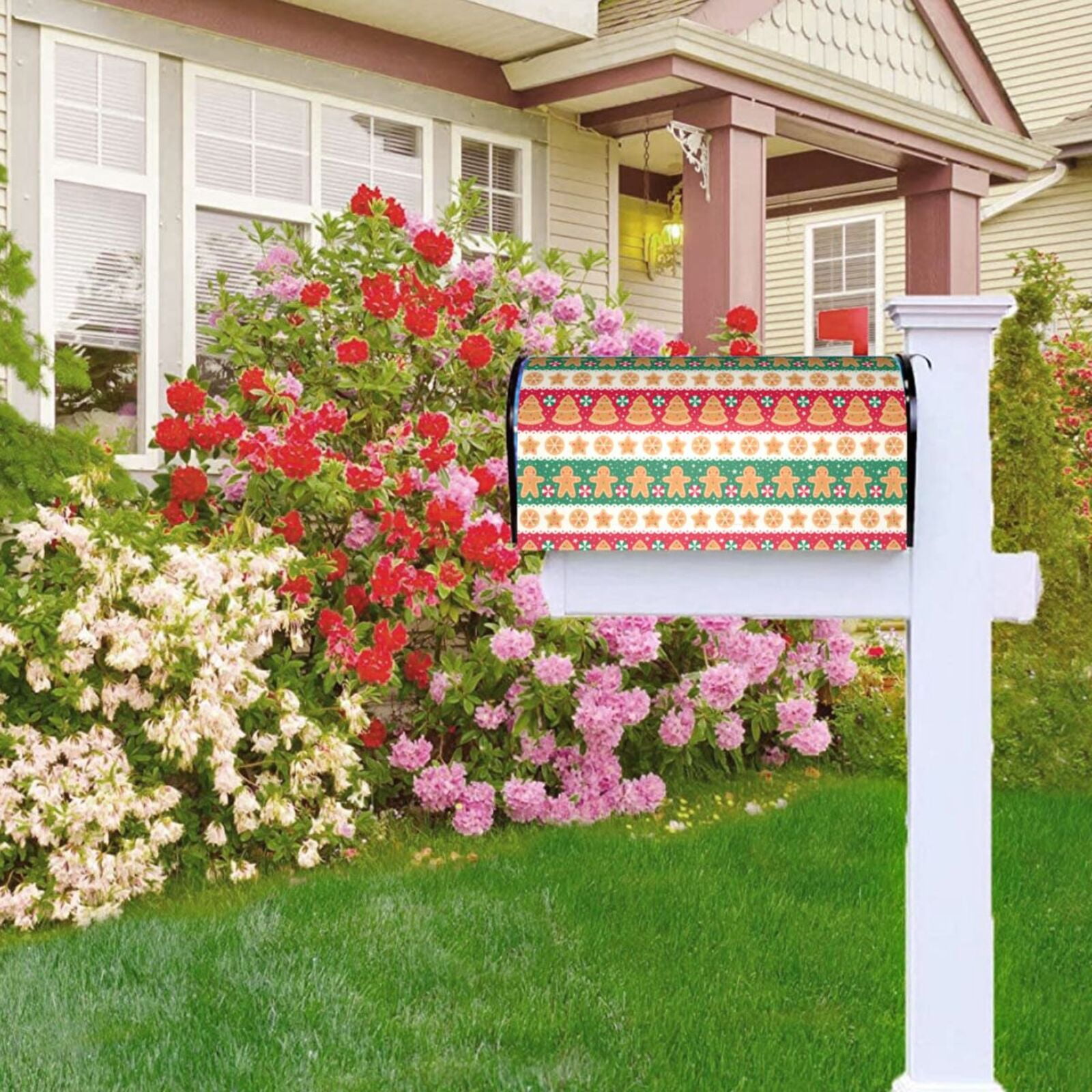 Kdxio Magnetic Mailbox Cover 21x18 in Mailbox Cover Outdoor Decoration Holiday Mailbox Covers for Home Garden Yard-21x18 in
