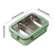 thumbnail image 3 of TACILIP Stationery Supplies, 1PCS Bento Box Lunch Box 2 Compartment Snack Containers Reusable Lunch Box Lunch Containers For Home Travel Work 750ml Equipped With Plastic Tableware, Home Gifts, 3 of 6