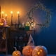 thumbnail image 3 of Guirnalda de Halloween con ramas muertas de 17 pulgadas, decoración espeluznante de Halloween, ramita negra Sin brillo Sin brillo, 3 of 9