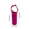 thumbnail image 2 of Ouuluon Water Bottle Holder, Foldable Water-Resistant Water Bottle Carrier, 7×2in Pink Insulated Bottle Pouch for Outdoor Travel Sports, 2 of 6