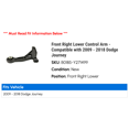 thumbnail image 2 of Front Right Lower Control Arm - Compatible with 2009 - 2018 Dodge Journey 2010 2011 2012 2013 2014 2015 2016 2017, 2 of 2