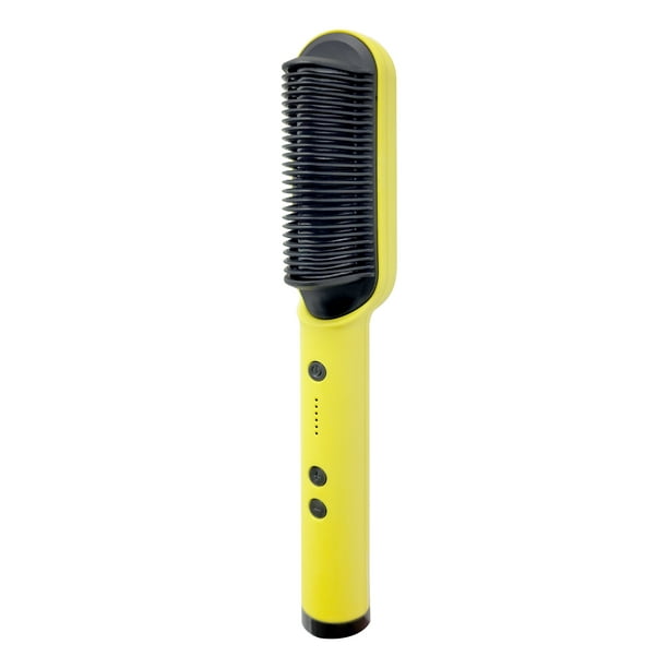 Sleek Labs Ceramic Hair Straightening Blow Dry Brush | Anti-Scald Design and 5-Heat Settings | Anti-Static Ions for Frizz Control | Professional Styling Tool Sleek Labs Ceramic Hair Straightening Blow Dry Brush | Anti-Scald Design and 5-Heat Settings | Anti-Static Ions for Frizz Control | Professional Styling Tool