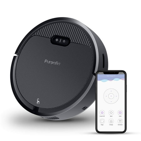 Premium Automatic Robot Vacuum Cleaner, 1500Pa Powerful Suction, 650ML Large Dust Box, Smart App Control/Self-Charging/Anti-Collision, Good for Pet Hair, Hard Floor and Low Pile Carpets (V2 (Best Cache Cleaner App)
