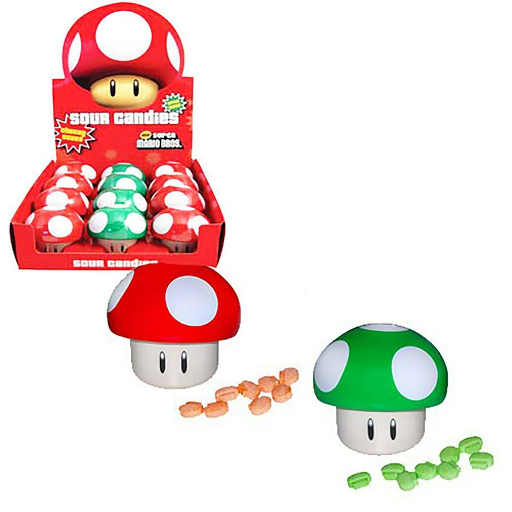 Boston America Nintendo New Super Mario Bros Mushroom Sour Candy 12 Pack 6869