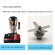 thumbnail image 3 of Blender Blade Stainless Steel 4-Leaf Wet Blade Fit for Vitamix Ice, 3 of 5