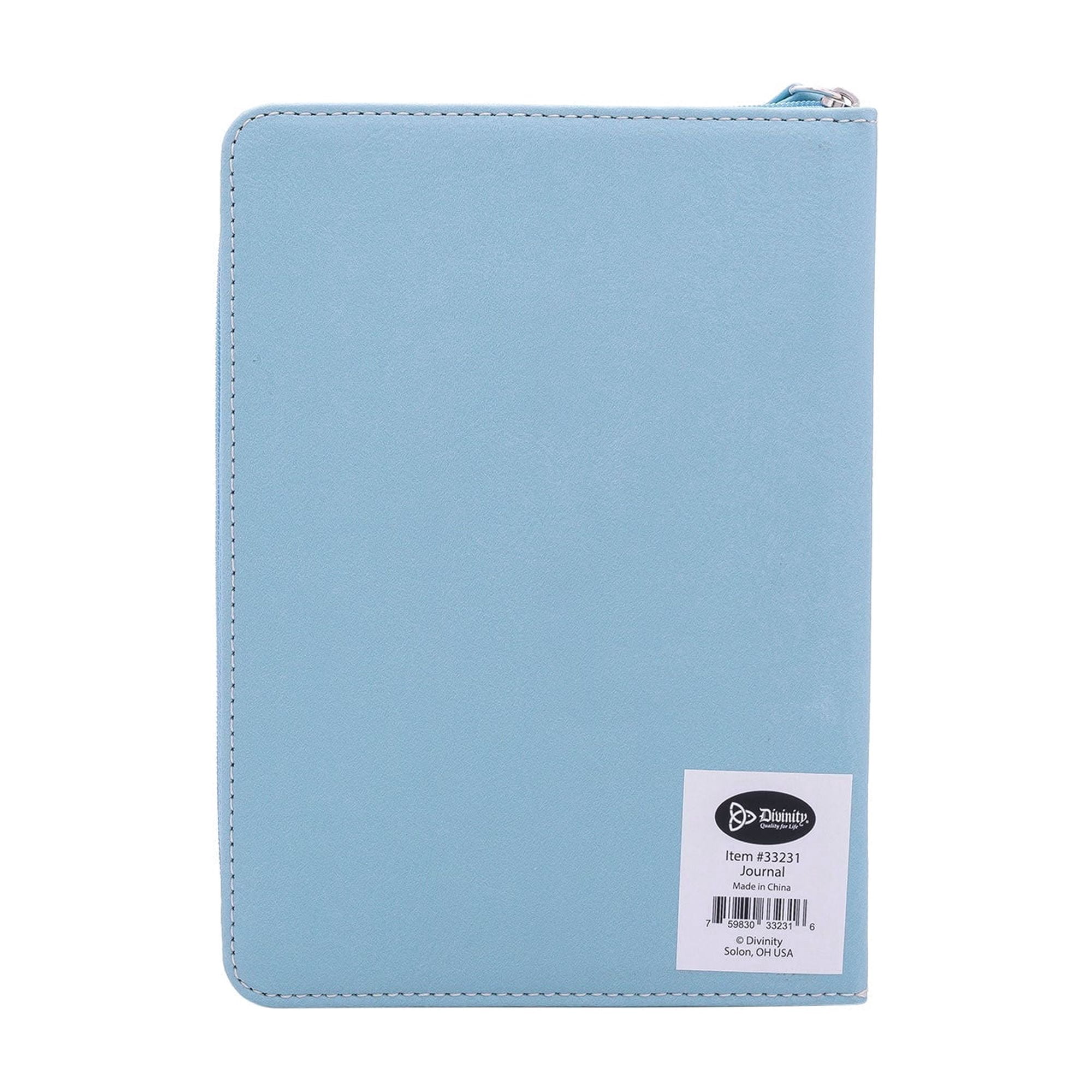 Zippered Faux Leather Journal: Cling to what is Good, Romans 12:9