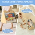 thumbnail image 3 of Librero infantil NANATI de madera de pino, doble cara, Montessori, 3 of 6