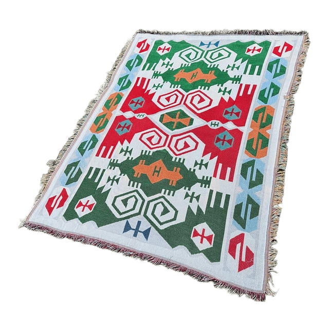 Bohemian Portable Outdoor Picnic Blanket Large Soft Rug Foldable Thickened for Park Camping Beach Home Travel