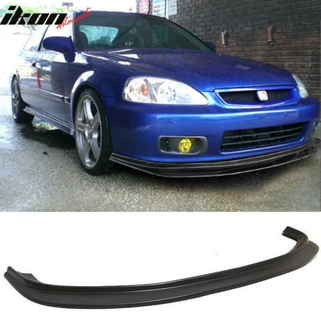 - Fits 99-00 Civic 2dr 3dr 4dr Coupe Sedan DP Style PU Urethane Front Bumper Lip