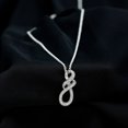 thumbnail image 3 of Rosec Jewels Lab Diamond Infinity Pendant with Chain (EF-VS Quality) - Ready to Gift for Valentines Day, 14K White Gold, 3 of 8