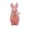 Pink, variant on DAMAI 5.9 Inch Shiny Flocked Foam Bunny Figurines, Easter Glitter Flocked Bunny Table Decor Spring Rabbit Figurines with Bow Tie for Home Office Indoor Party
