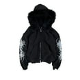thumbnail image 2 of Wuxian Men Retro Streetwear Jacket Fuzzy Hoodie Soft Lined Zipper Up Solid Color Long Sleeve Sweatshirt Comfortable Casual Fit Cozy Stylish Outwear,Black,M, 2 of 3