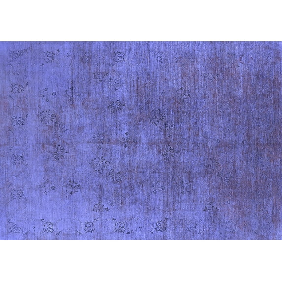Ahgly Company Indoor Rectangle Oriental Blue Industrial Area Rugs, 2' x 5'