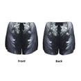 thumbnail image 3 of Vsdgher Elegant Feathered Floral Wings Athletic Shorts for Women, Women's Running Double Layer Shorts, High Waisted Yoga Shorts, Workout Athletic Shorts-Medium, 3 of 7