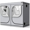 thumbnail image 2 of Costway 4x8 Grow Tent, 96''x48''x80'' High Reflective Mylar w/Observation Window Gray, 2 of 9
