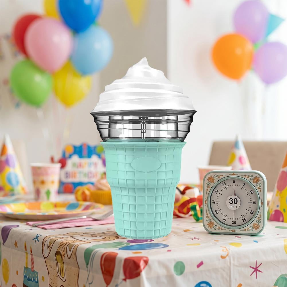 Electric Ice Cream Maker Machines, Homemade DIY Mini Dessert Yogurt Dessert Maker Cup, Mini Kitchen Appliance Tool for Summer Desserts