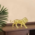 thumbnail image 6 of TONGPPUA Resin Decorative Lion Ornament, Lion Statues Sculpture, Collectible Lion Figurine for Home, Office, Desktop (Gold, 7.7'' x 2.4'' x 5.1''), 6 of 6