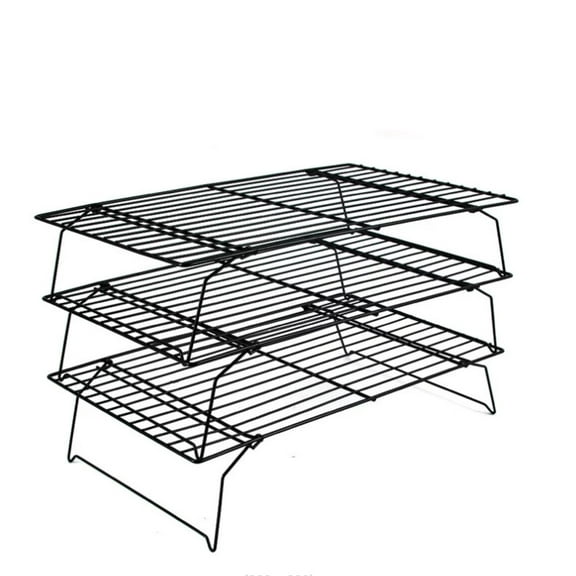 Topboutique Cooling Rack, 3-Tier Stainless Steel Stackable Baking Cooking Cooling Racks for Cooking and Baking, Cooling Rack Baking,Collapsible & Heavy Duty, Oven & Dishwasher Safe
