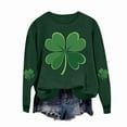 thumbnail image 3 of HAiming St. Patrick's Day Sweatshirt for Women Long Sleeve Shamrock Print Tops Fashion Loose Crewneck Pullover, 3 of 4